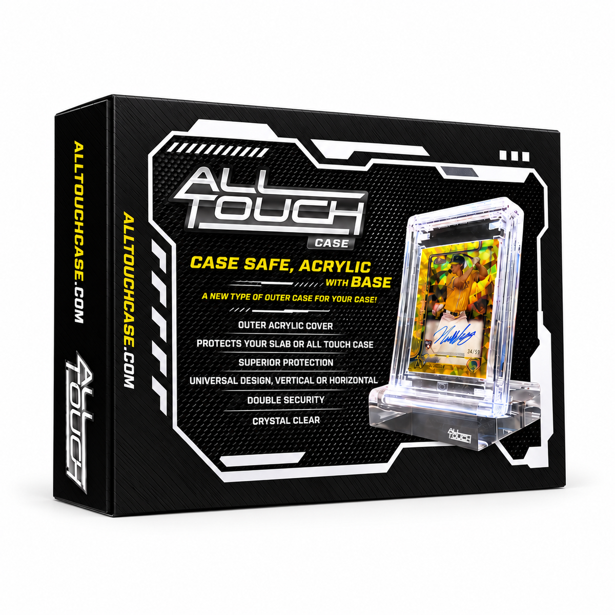 1 CASE SAFE with BASE 35pt, 55pt & TCG, Acrylic Outer Shell
